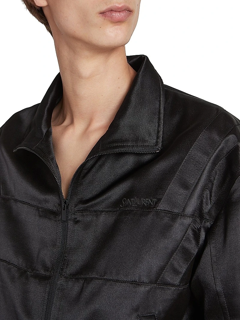 Saint Laurent Teddy Jacket Satin
