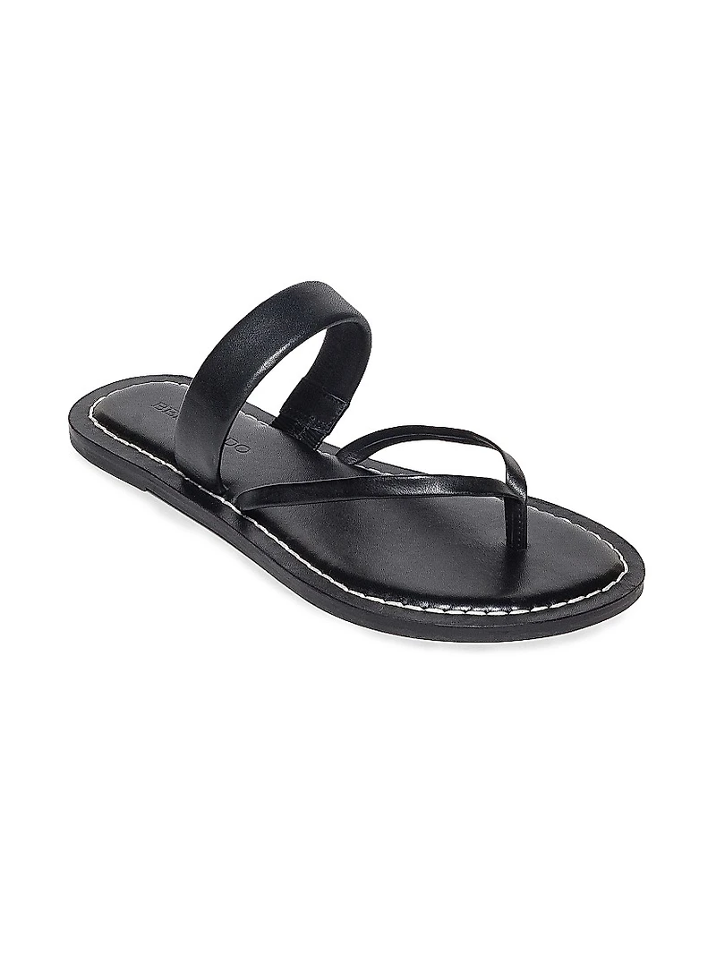 Leia Leather Thong Sandals