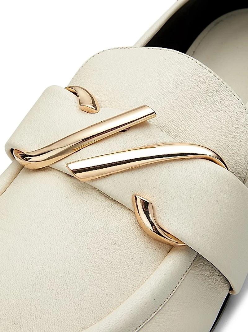 Monogram Leather Loafers