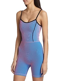 Holographic Scoopneck Romper
