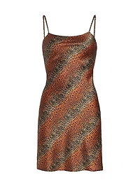 Leopard Slip Minidress