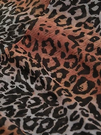 Linear Leopard Miniskirt