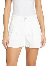 Simpson Pleated Denim Shorts