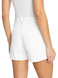 Simpson Pleated Denim Shorts