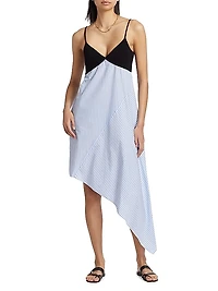 Asymmetric Hybrid Midi-Dress