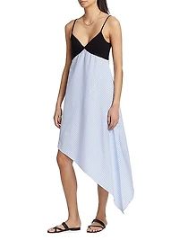 Asymmetric Hybrid Midi-Dress