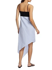 Asymmetric Hybrid Midi-Dress