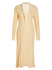Pointelle Duster Cardigan
