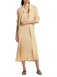 Pointelle Duster Cardigan
