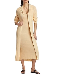 Pointelle Duster Cardigan