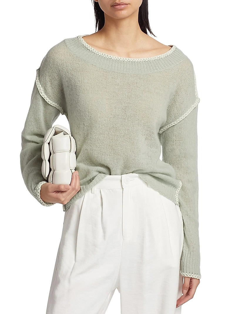 Embroidered Cashmere Sweater