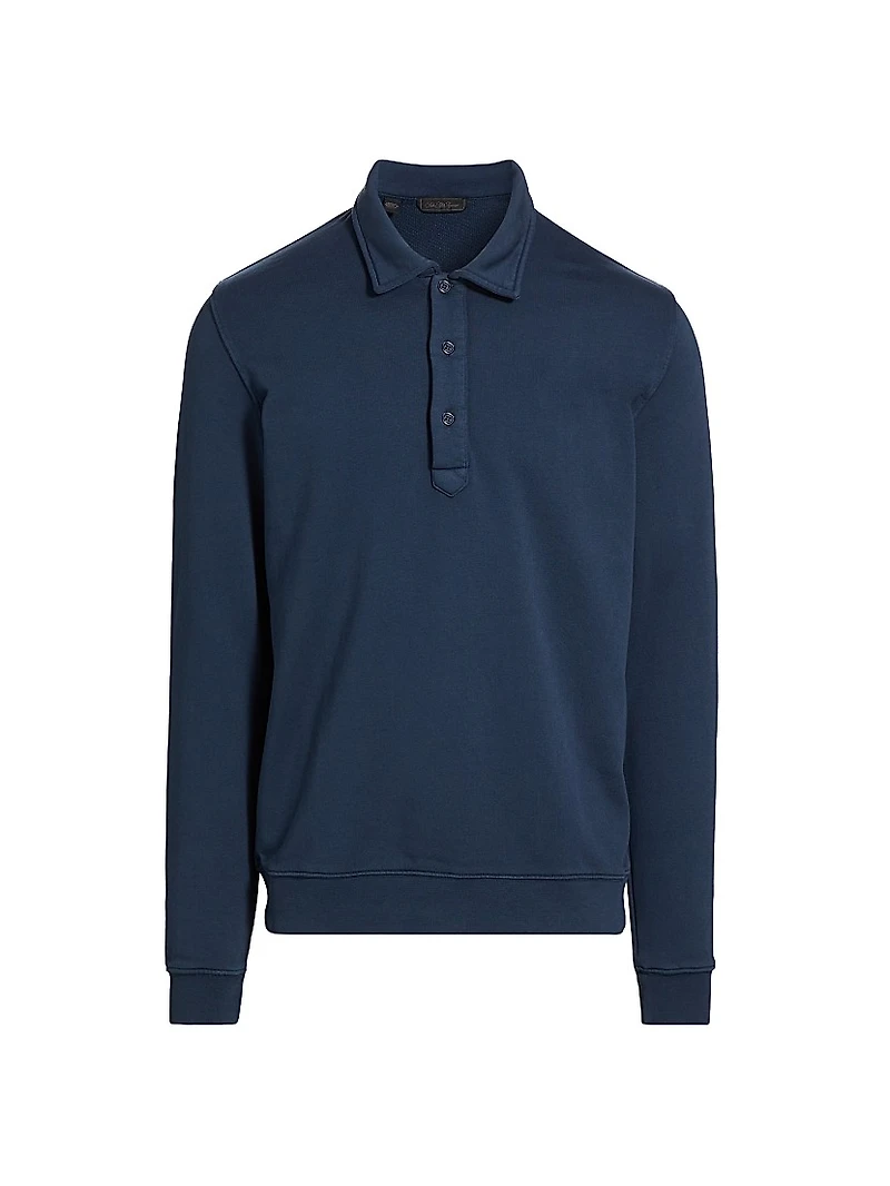 COLLECTION Cotton Long-Sleeve Polo Shirt