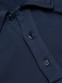 COLLECTION Cotton Long-Sleeve Polo Shirt