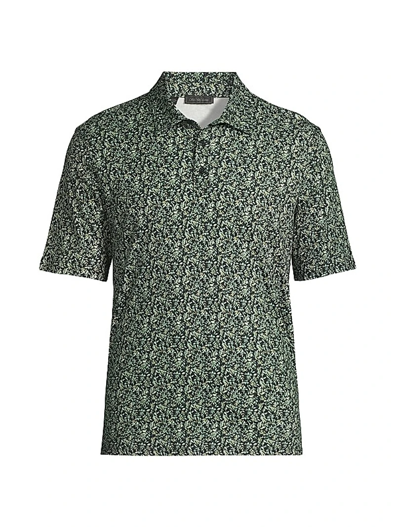 Leaf Print Cotton Shirt