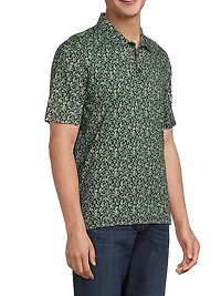 Leaf Print Cotton Shirt