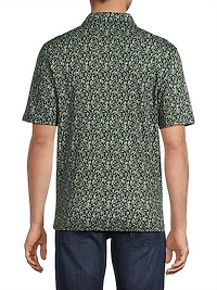 Leaf Print Cotton Shirt
