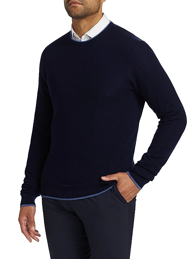 COLLECTION Contrast Trim Sweater