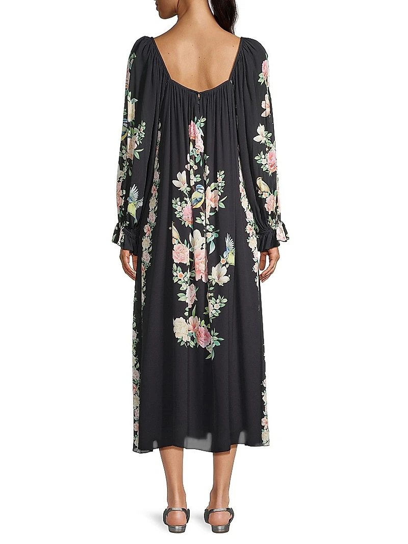 Byrdie Floral Midi Dress