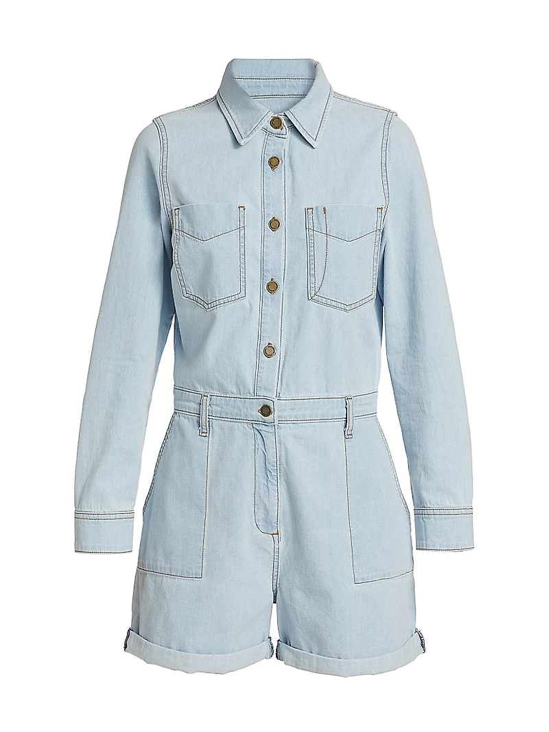 Lavinia Denim Romper