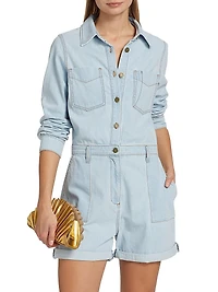 Lavinia Denim Romper