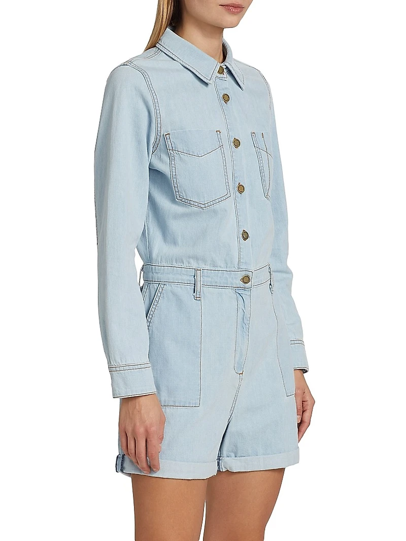 Lavinia Denim Romper