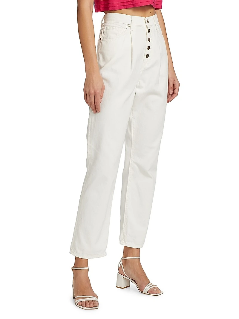 Pearle High-Rise Cropped Jeans