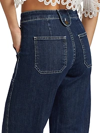 Theodora High-Rise Cropped Jeans