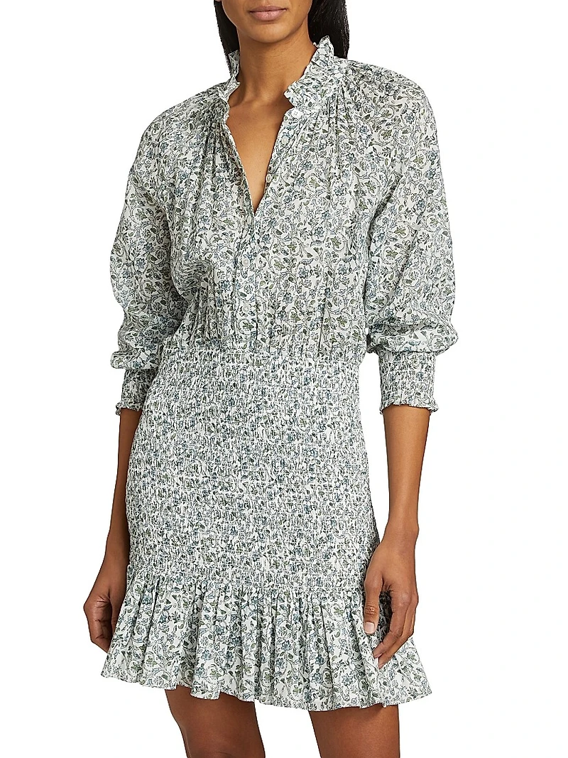 Corsica Floral Cotton Minidress