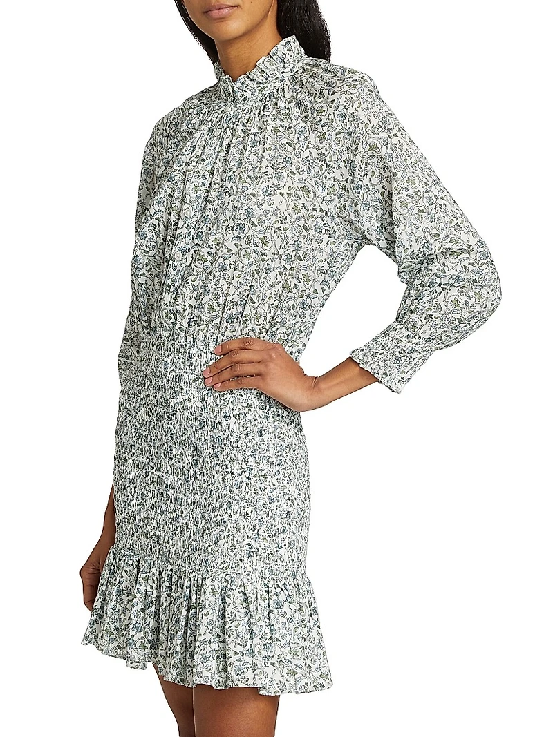 Corsica Floral Cotton Minidress