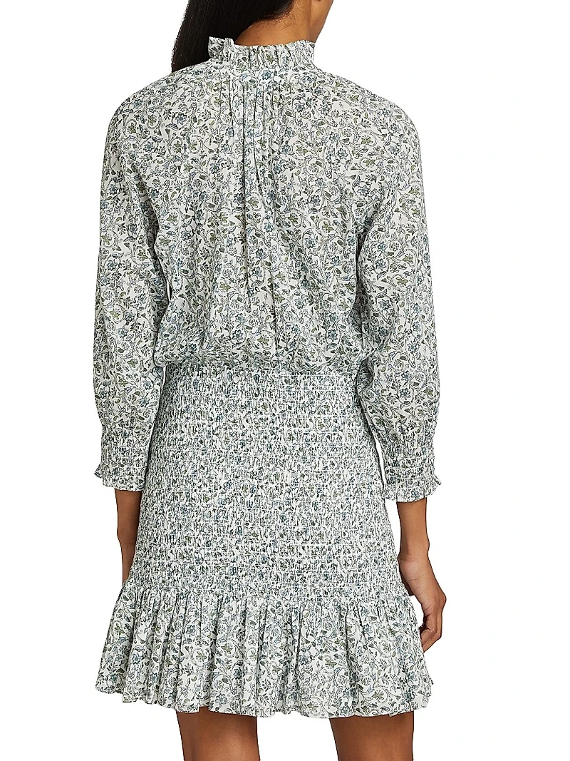 Corsica Floral Cotton Minidress