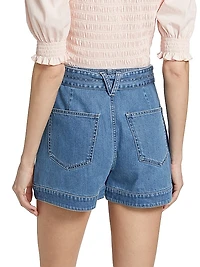 Agee Denim Tie-Waist Skort