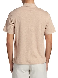 Cotton-Blend Short-Sleeve Polo Shirt