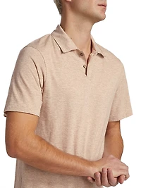 Cotton-Blend Short-Sleeve Polo Shirt