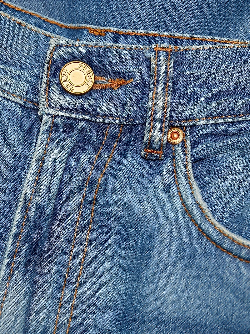 Coated Wide-Leg Jeans