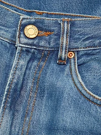 Coated Wide-Leg Jeans