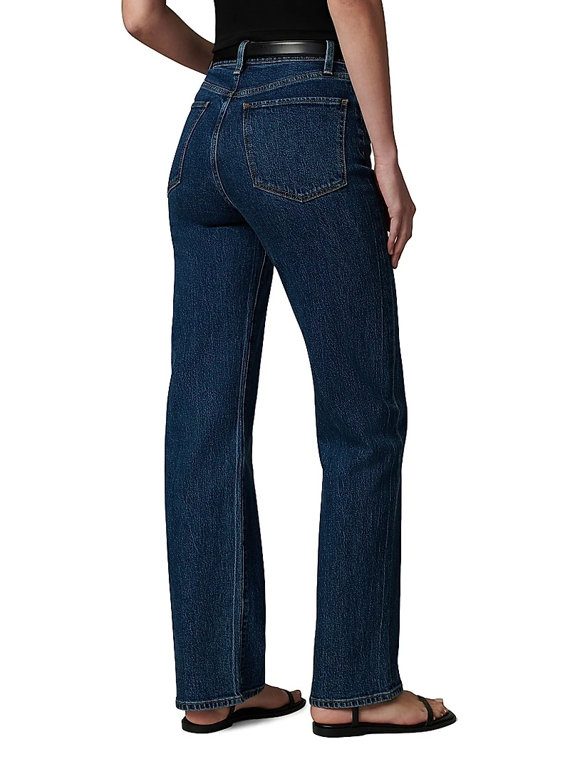 The Margot High-Rise Straight-Leg Jeans