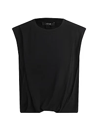 Arden Padded Cotton-Blend Sleeveless T-Shirt