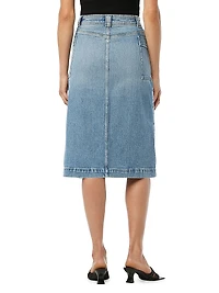 The Phoebe Denim Midi-Skirt