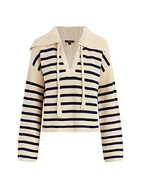 The Sloane Striped Popover Sweater