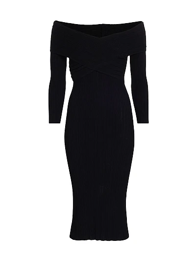 Soraya Off-The-Shoulder Body-Con Dress