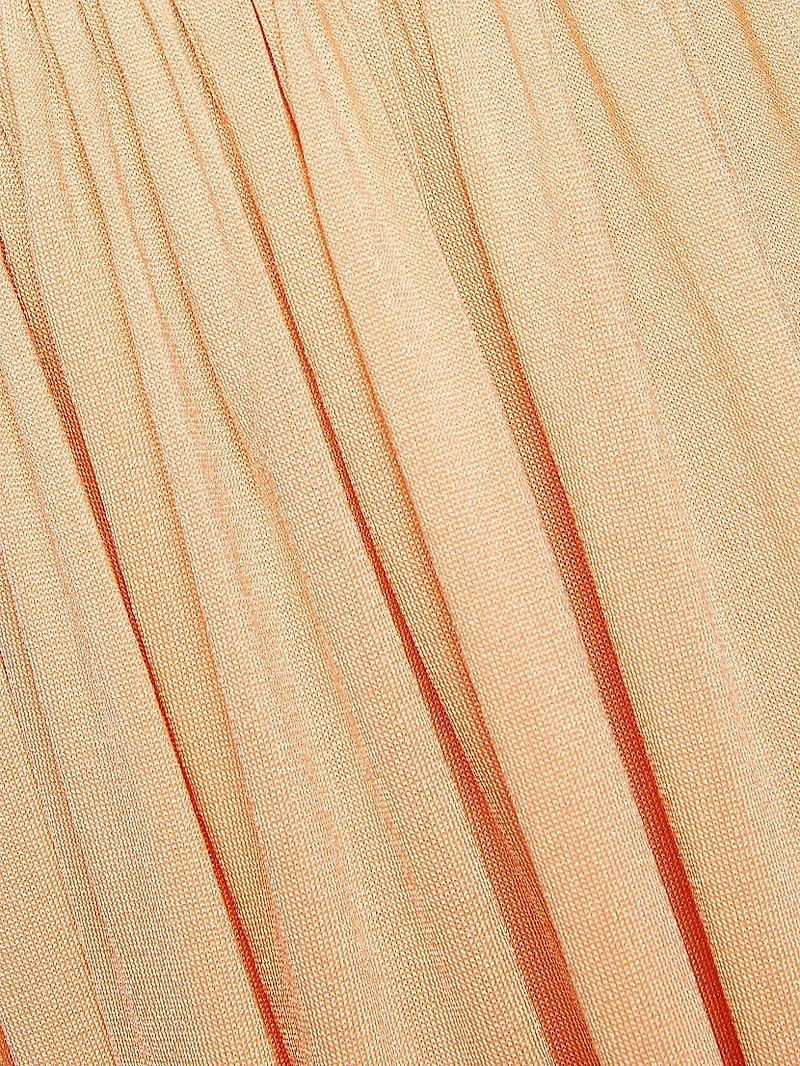 Natura Metallic Scoopneck Maxi Dress