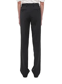 Wool Straight-Leg Pants