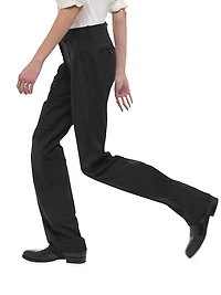 Wool Straight-Leg Pants