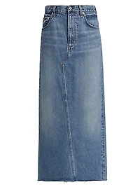 Circolo Denim Maxi Skirt