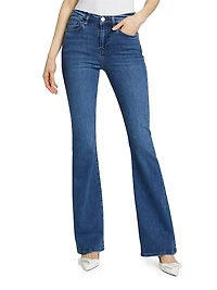Le High Flare High-Rise Stretch Boot-Cut Jeans