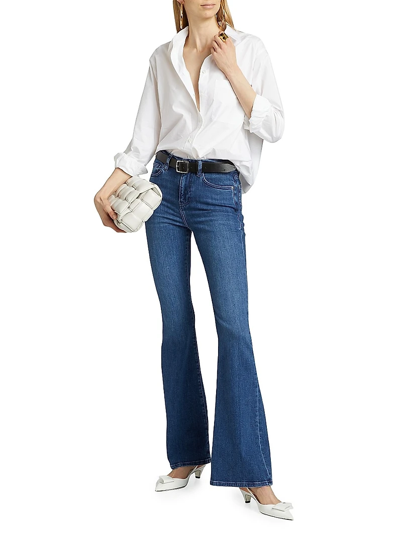 Le High Flare High-Rise Stretch Boot-Cut Jeans