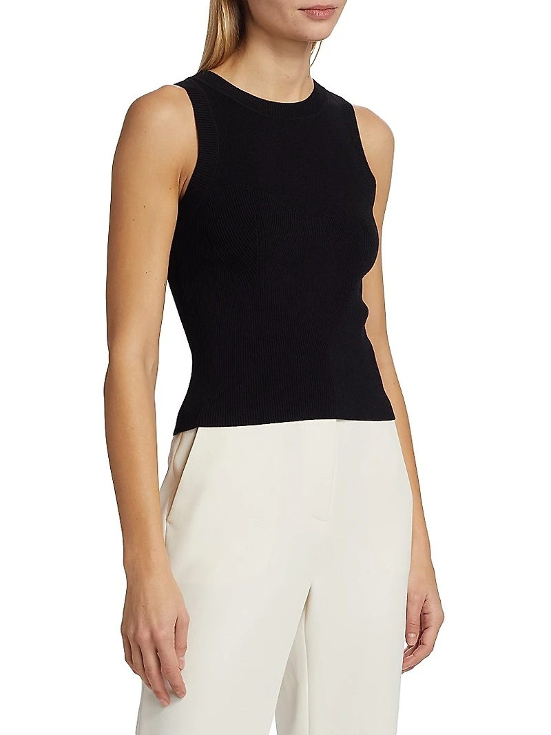 Tatum Rib-Knit Racerback Tank