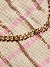 Lane Plaid A-Line Miniskirt