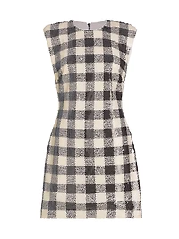 Parker Sequined Check Shift Dress