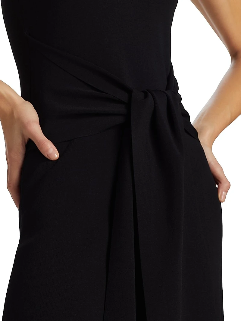 Jolene Tie-Front Midi-Dress